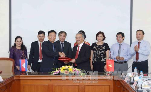 Tăng cường hợp tác giữa TTXVN và Hãng Thông tấn Campuchia 